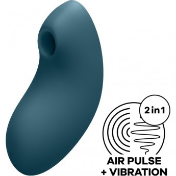 Клиторальный стимулятор SATISFYER VULVA LOVER 2, синий