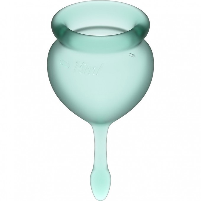 Набор менструальных чаш, 2шт SATISFYER FEEL GOOD MENSTRUAL CUP DARK GREEN J1763-5