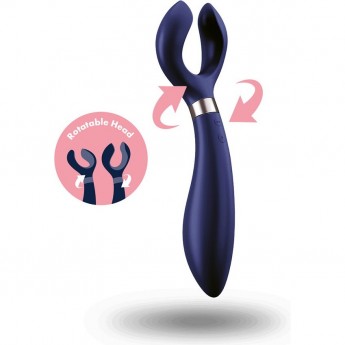 Ультрафункциональный вибромассажер SATISFYER PARTNER MULTIFUN 3 BLUE