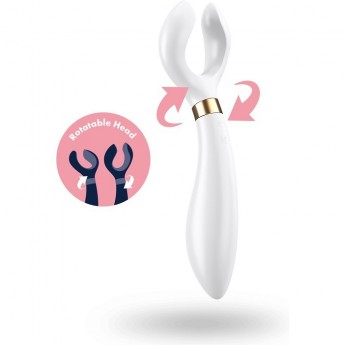 Ультрафункциональный вибромассажер SATISFYER PARTNER MULTIFUN 3 WHITE